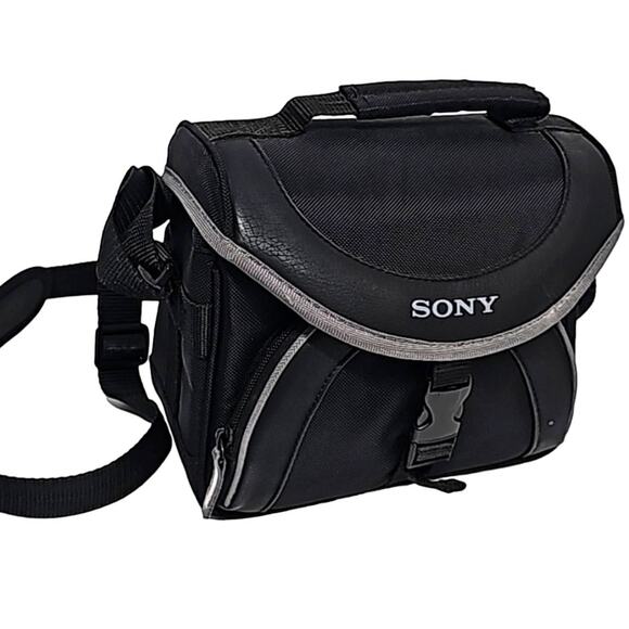 Sony Brand Soft Camera Carrying Case Bag Small Camcorder Outside Pocket 8x6x5 - Picture 1 of 10